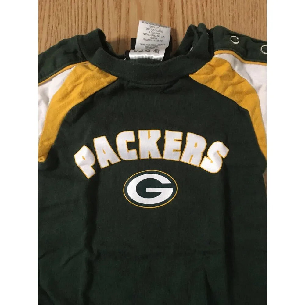 Baby Boys NFL Packers Onesie Size 0-3 Months